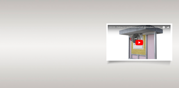 Video: GDA-Einbaurahmen 
f&uuml;r den Einbau der Brandschutzklappe 
in Metallst&auml;nderw&auml;nden mit 
gleitendem Deckenanschluss